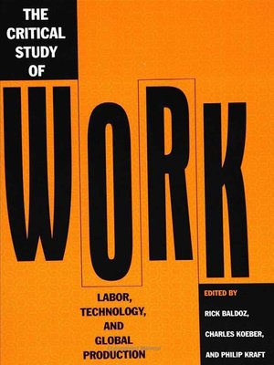 cover image of Critical Study of Work
